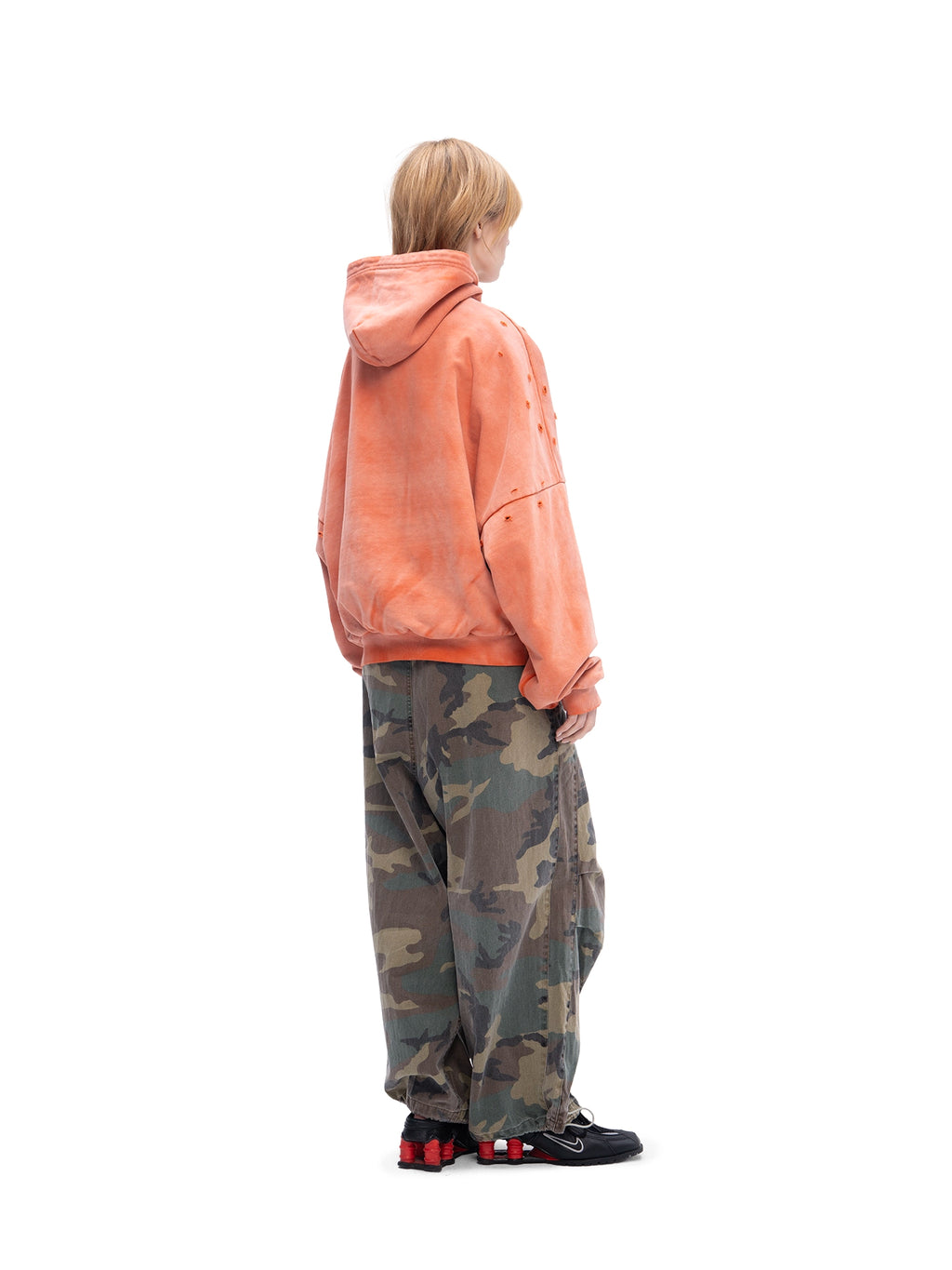 DOUBLE SKIN HOODIE ЯRD ORANGE