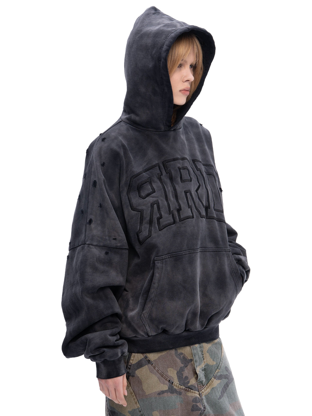 DOUBLE SKIN HOODIE ЯRD OIL