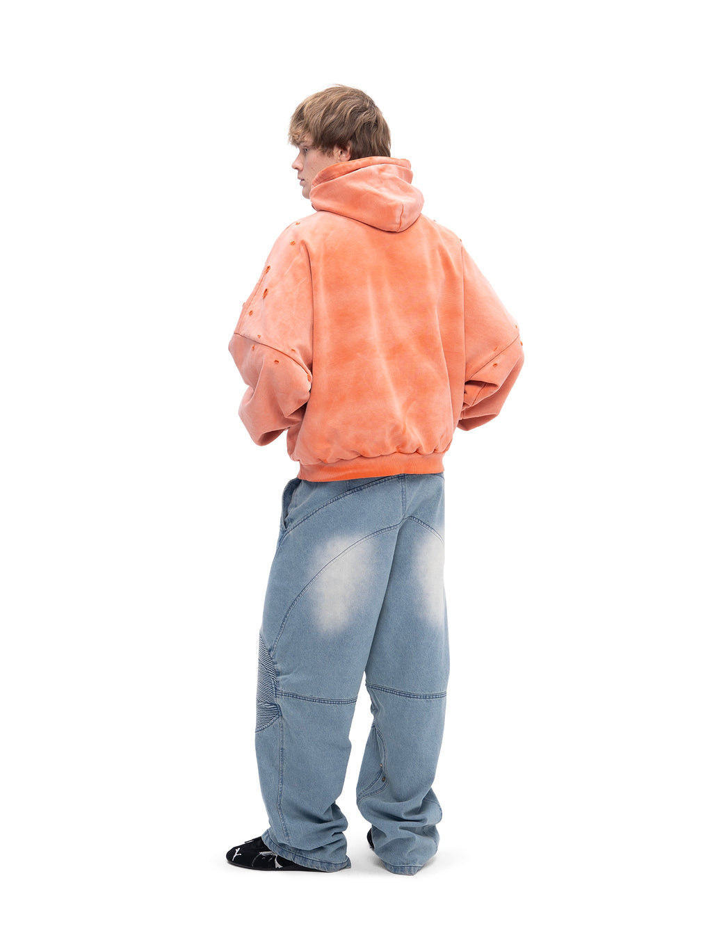 DOUBLE SKIN HOODIE ЯRD ORANGE