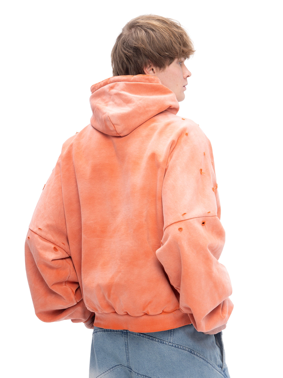 DOUBLE SKIN HOODIE ЯRD ORANGE