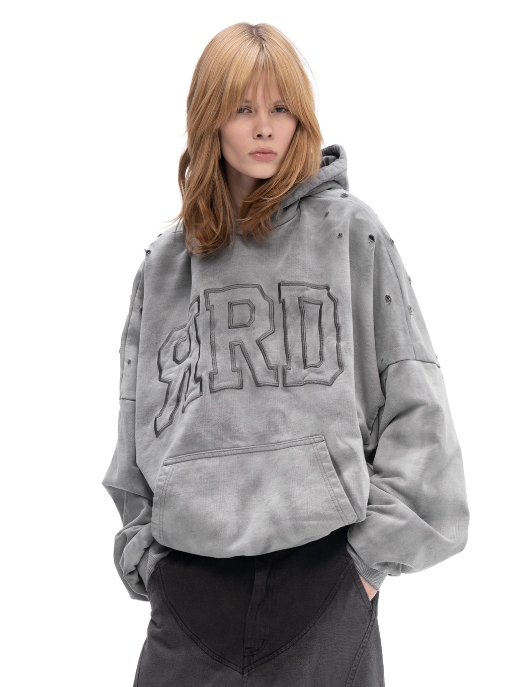 DOUBLE SKIN HOODIE ЯRD CONCRETE