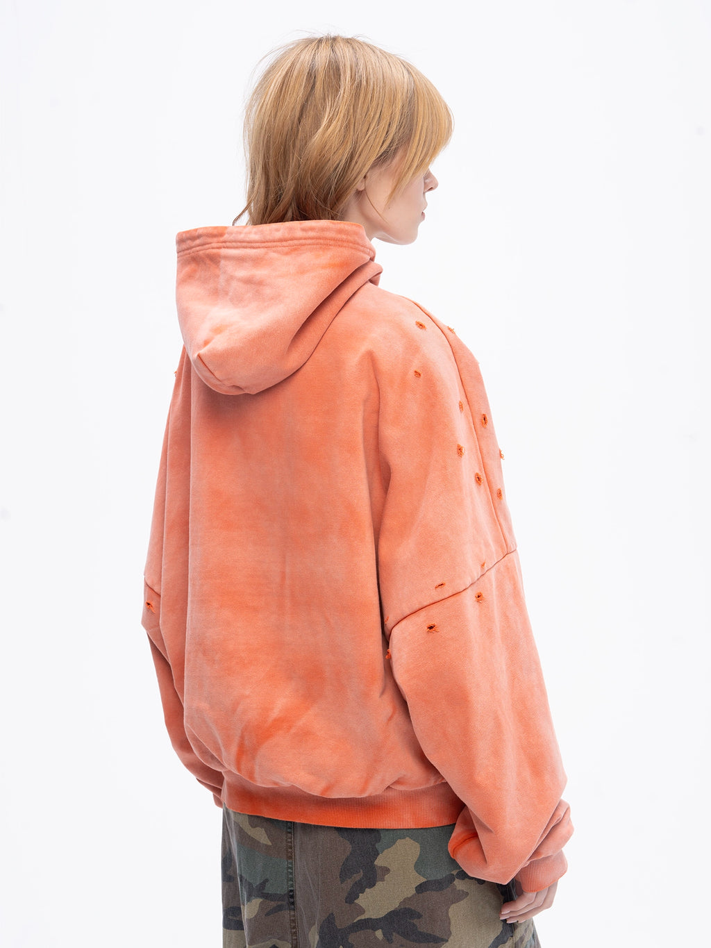 DOUBLE SKIN HOODIE ЯRD ORANGE