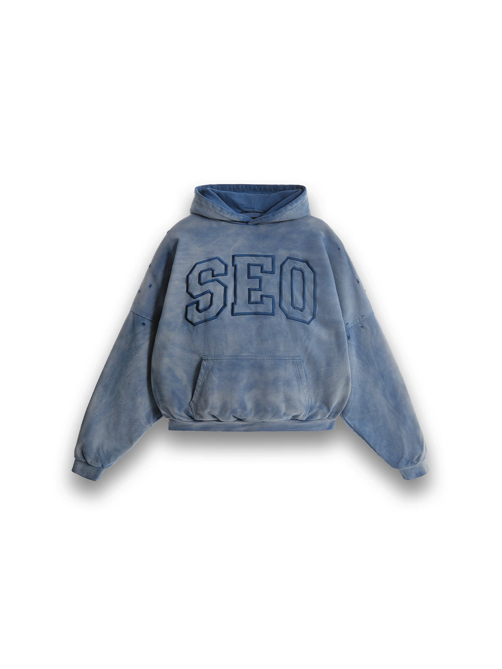 DOUBLE SKIN HOODIE SEO DIRTY BLUE