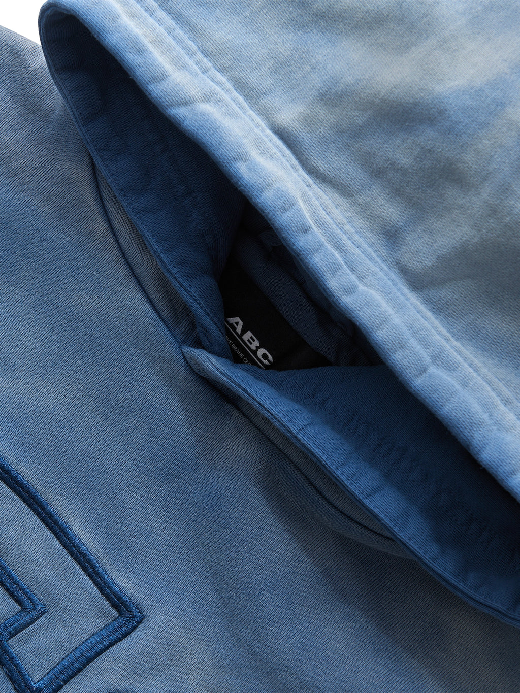 DOUBLE SKIN HOODIE SEO DIRTY BLUE