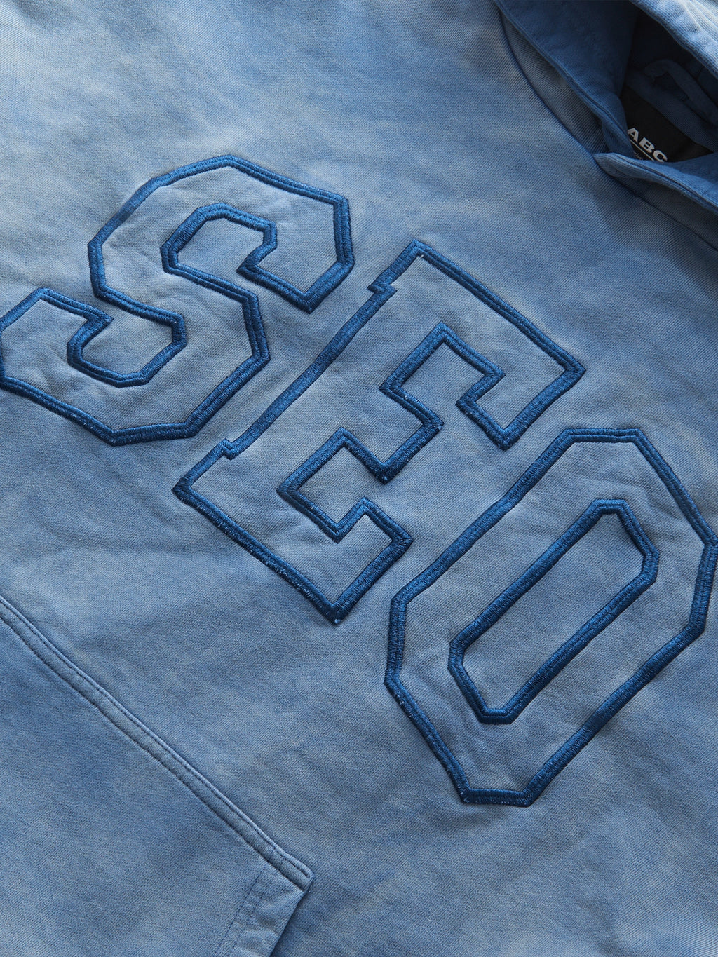 DOUBLE SKIN HOODIE SEO DIRTY BLUE