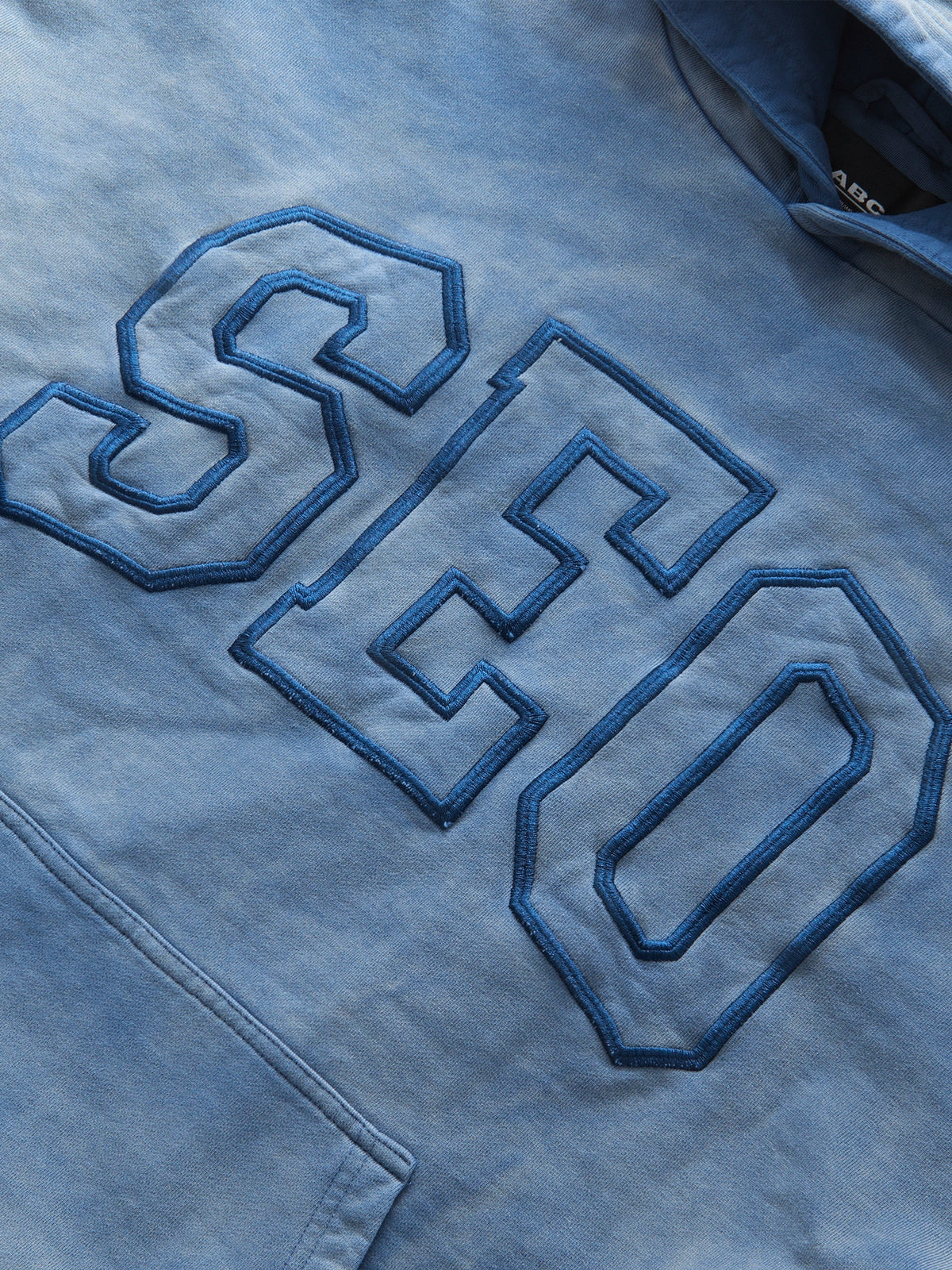 DOUBLE SKIN HOODIE SEO DIRTY BLUE