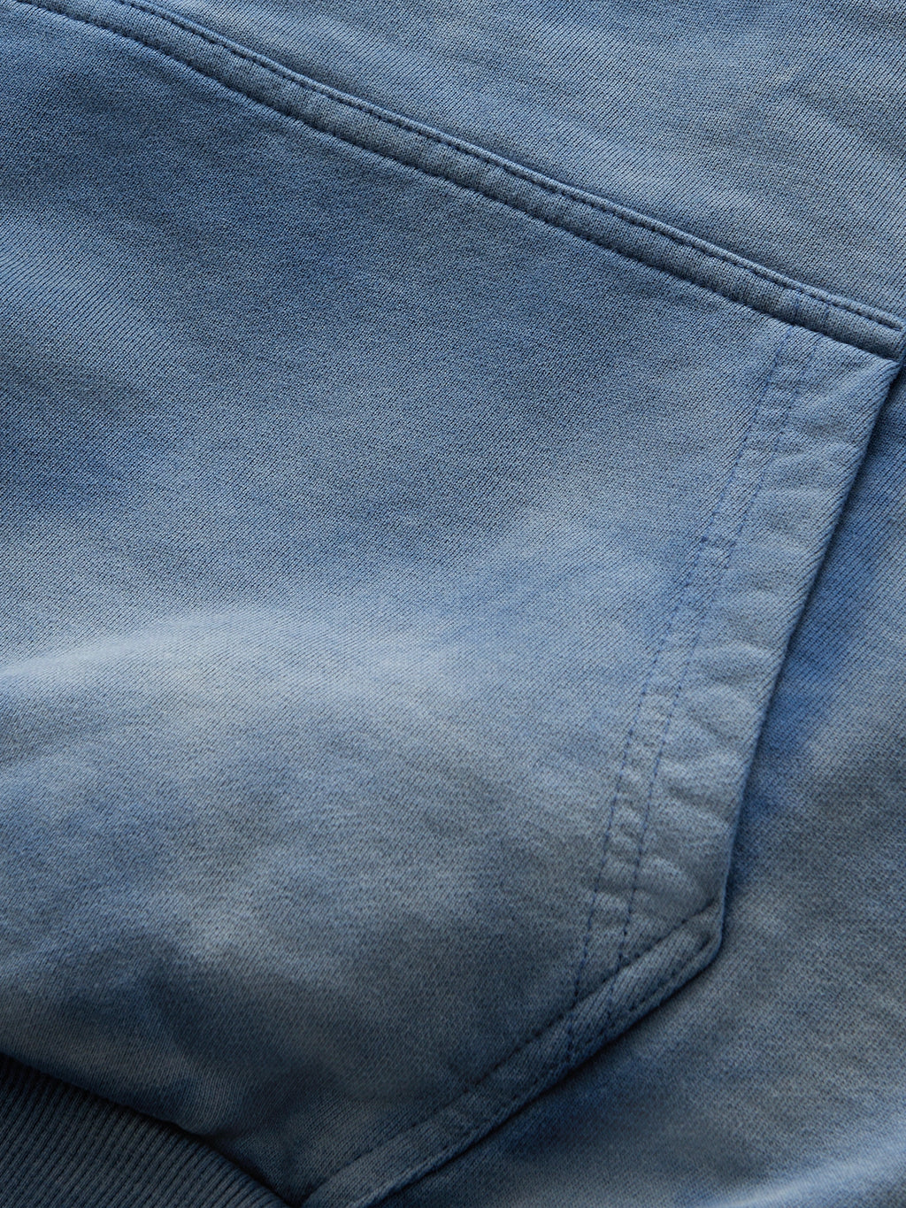 DOUBLE SKIN HOODIE SEO DIRTY BLUE