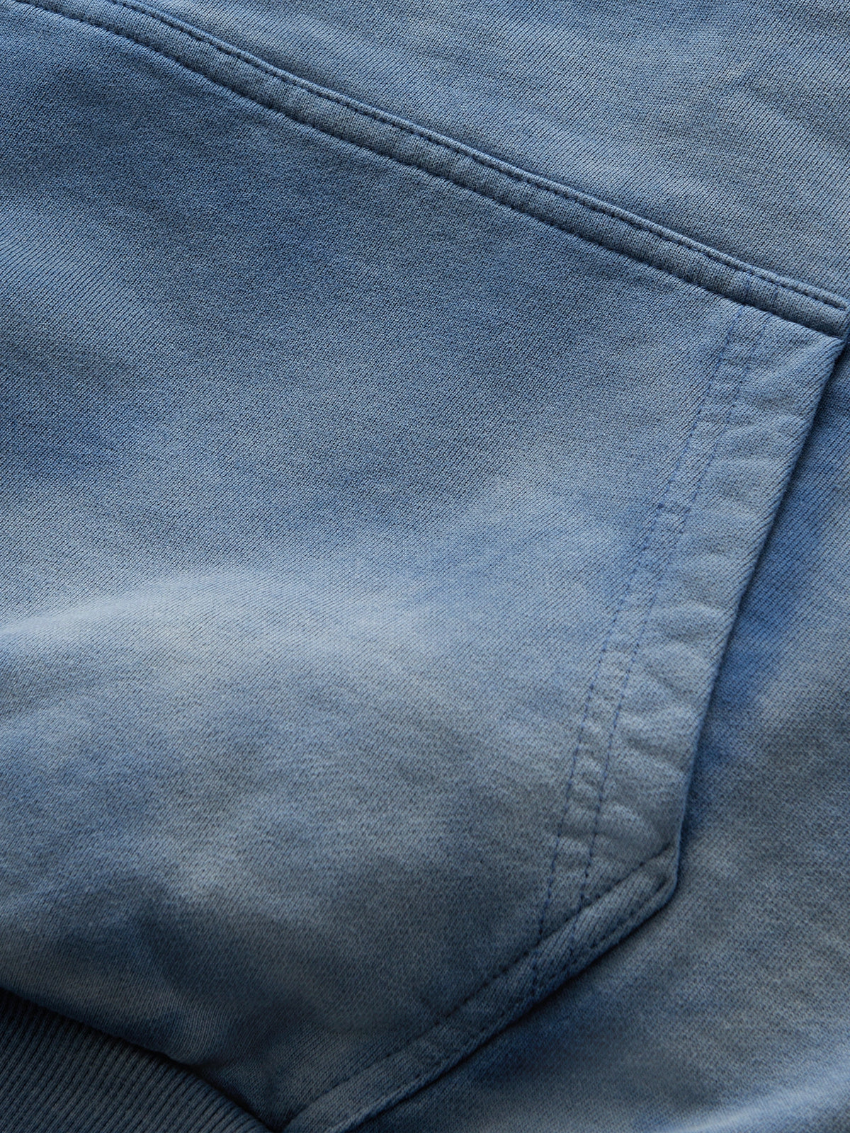 DOUBLE SKIN HOODIE SEO DIRTY BLUE