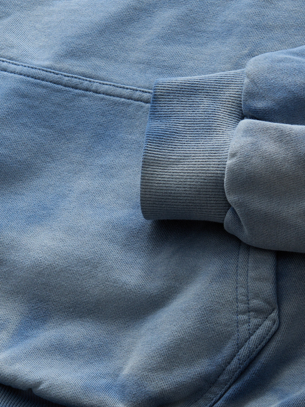 DOUBLE SKIN HOODIE SEO DIRTY BLUE