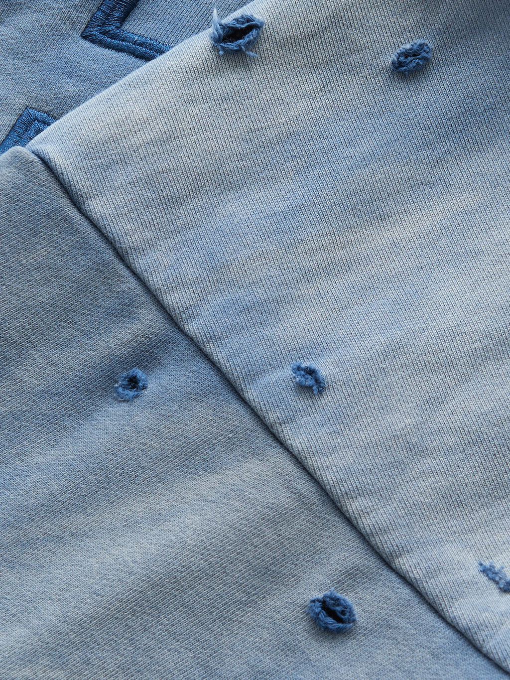 DOUBLE SKIN HOODIE SEO DIRTY BLUE