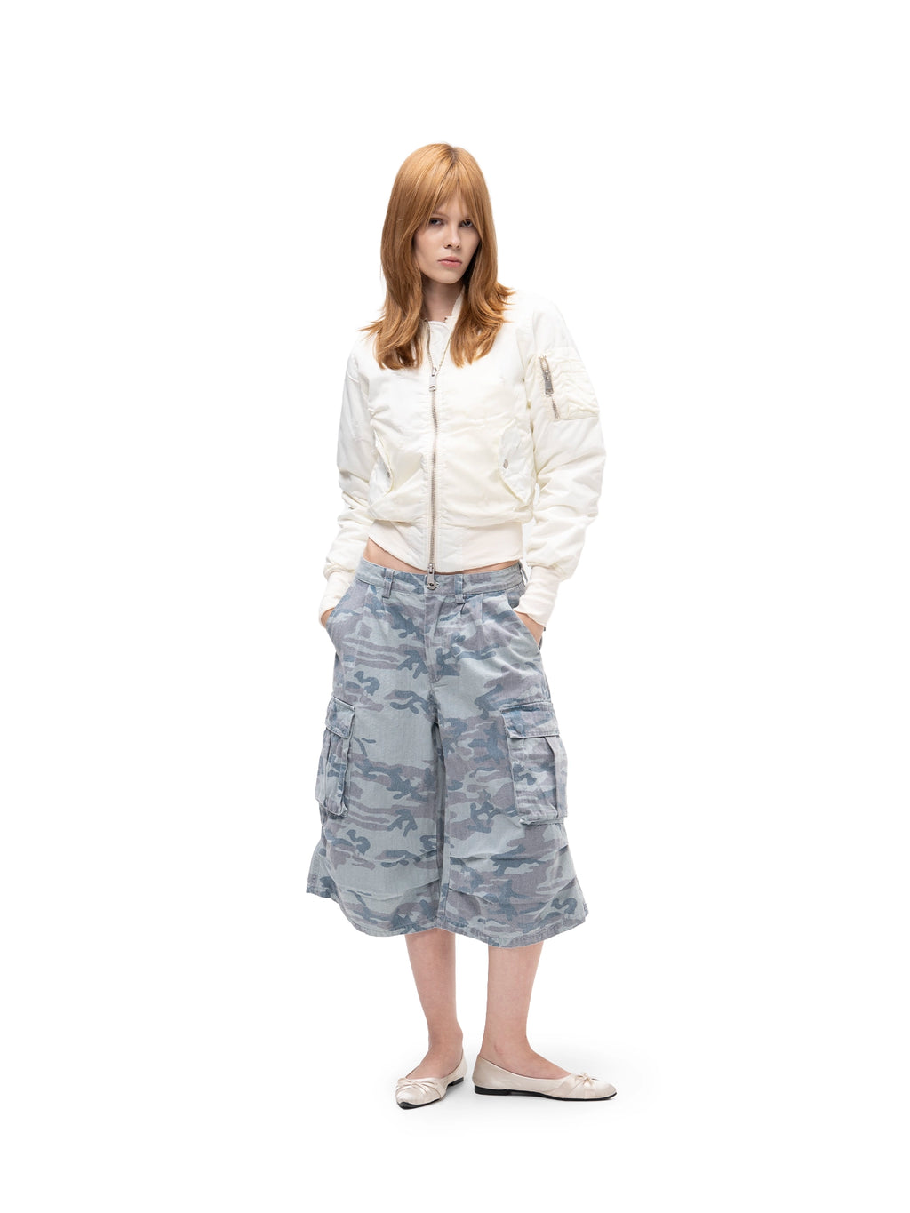 CARGO SHORTS BLUE CAMO