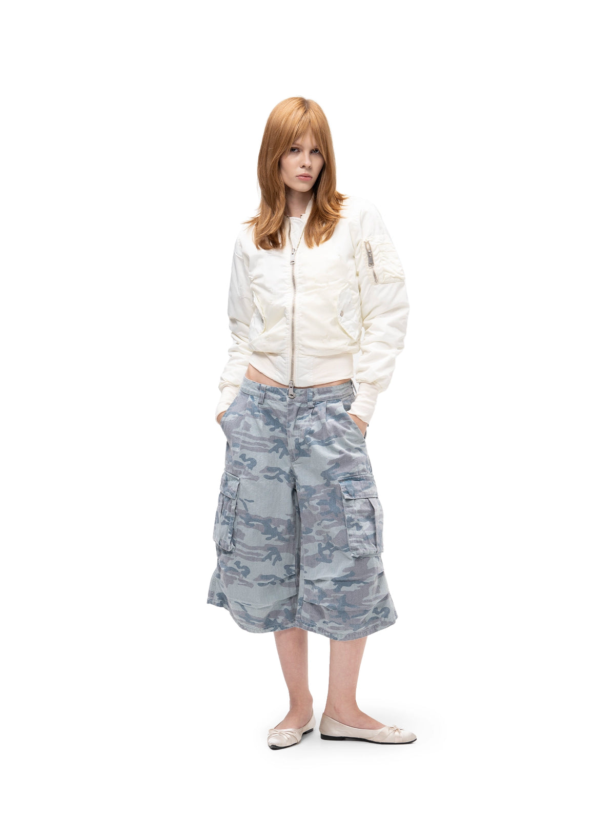 CARGO SHORTS BLUE CAMO