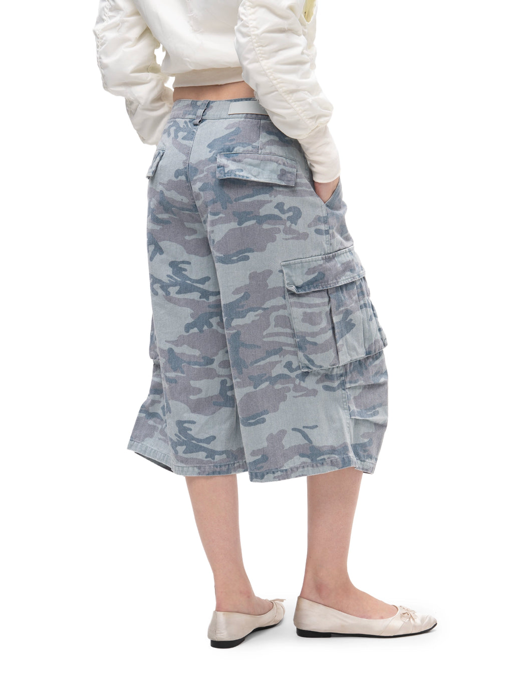 CARGO SHORTS BLUE CAMO
