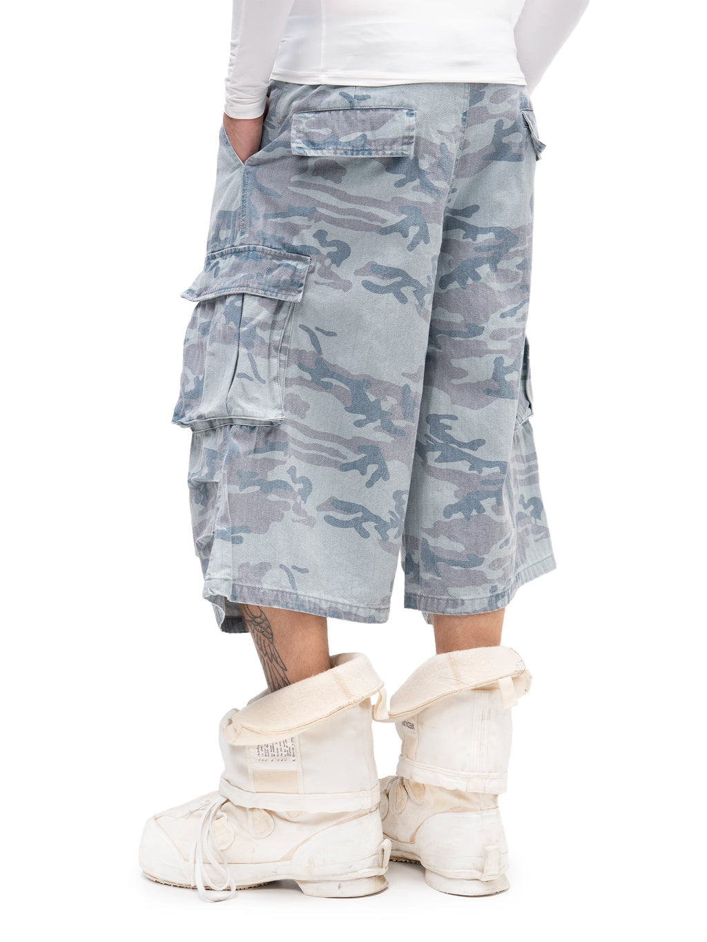 CARGO SHORTS BLUE CAMO