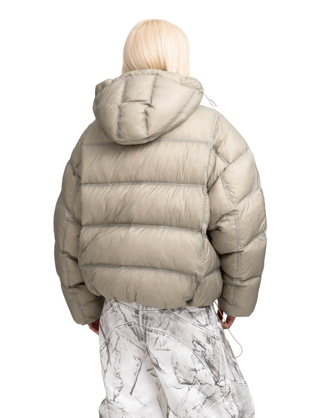 DOWN JACKET MODULE BEIGE-GREEN — ABC Archive Brand Clothes, view 18