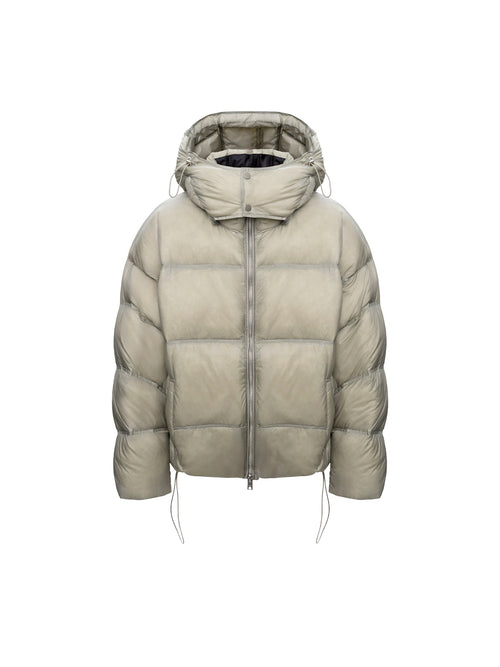 DOWN JACKET MODULE BEIGE-GREEN — ABC Archive Brand Clothes