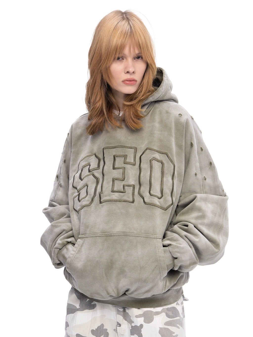 DOUBLE SKIN HOODIE SEO OLIVE