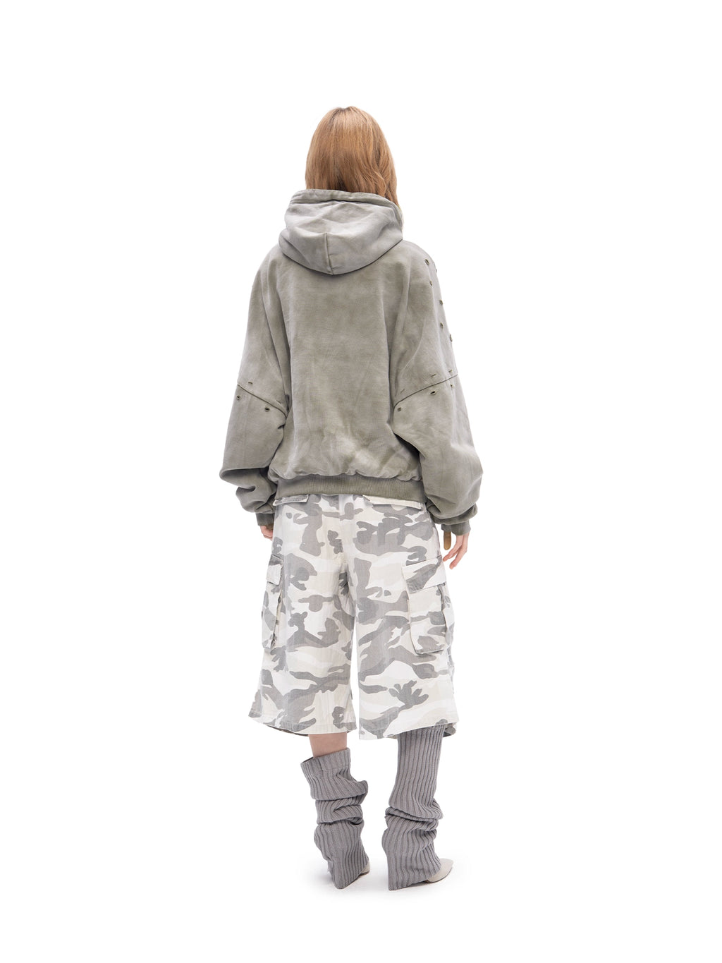 DOUBLE SKIN HOODIE SEO OLIVE