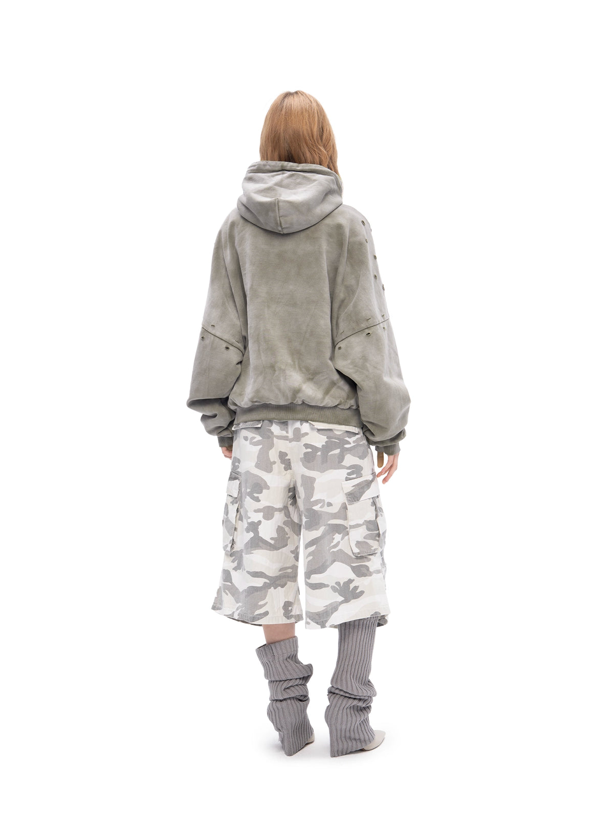 DOUBLE SKIN HOODIE SEO OLIVE