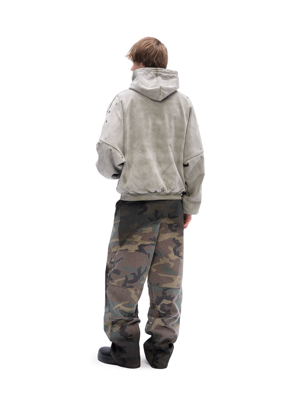 DOUBLE SKIN HOODIE SEO OLIVE
