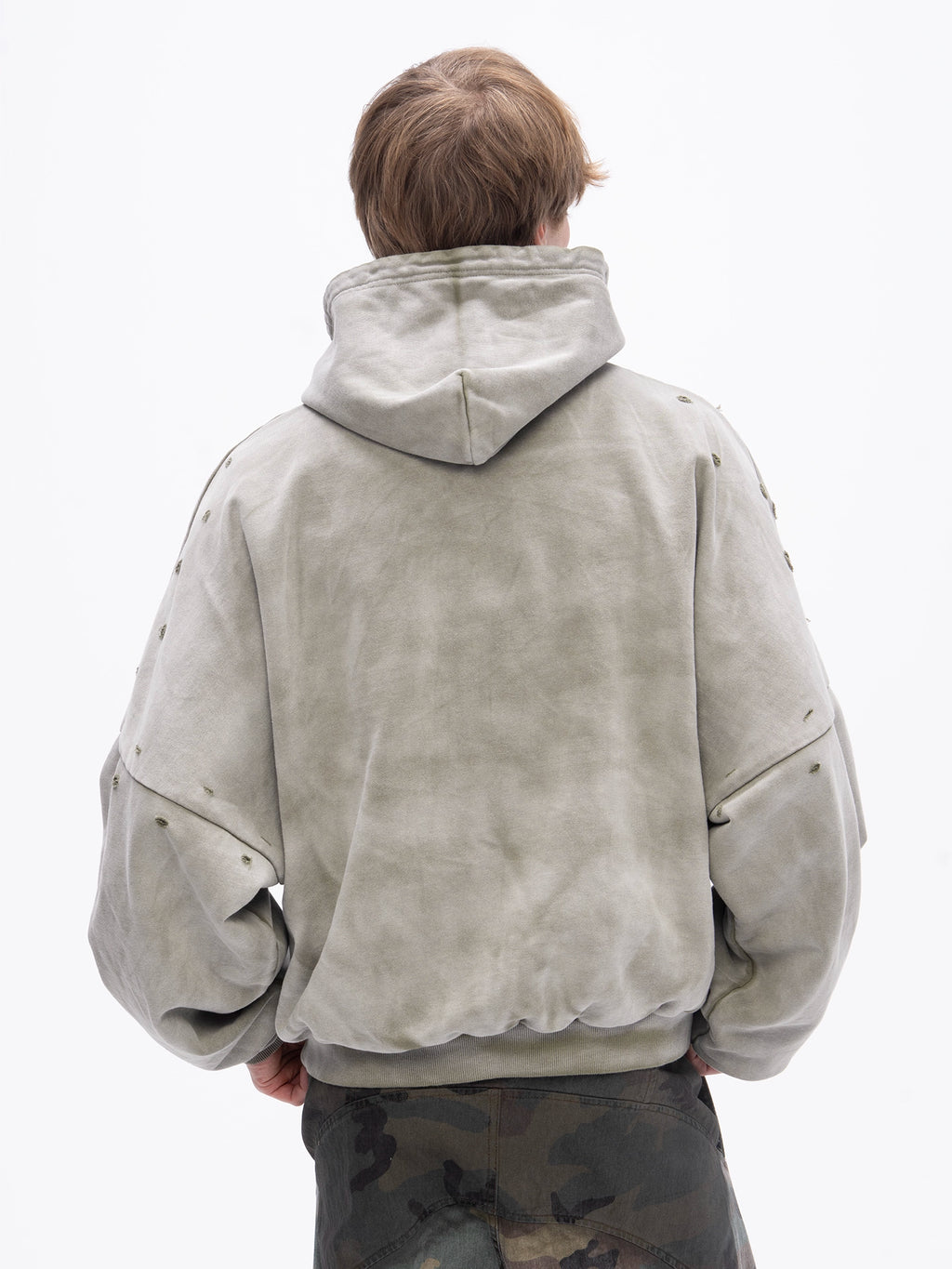 DOUBLE SKIN HOODIE SEO OLIVE