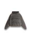 DOUBLE SKIN HOODIE SEO BROWN