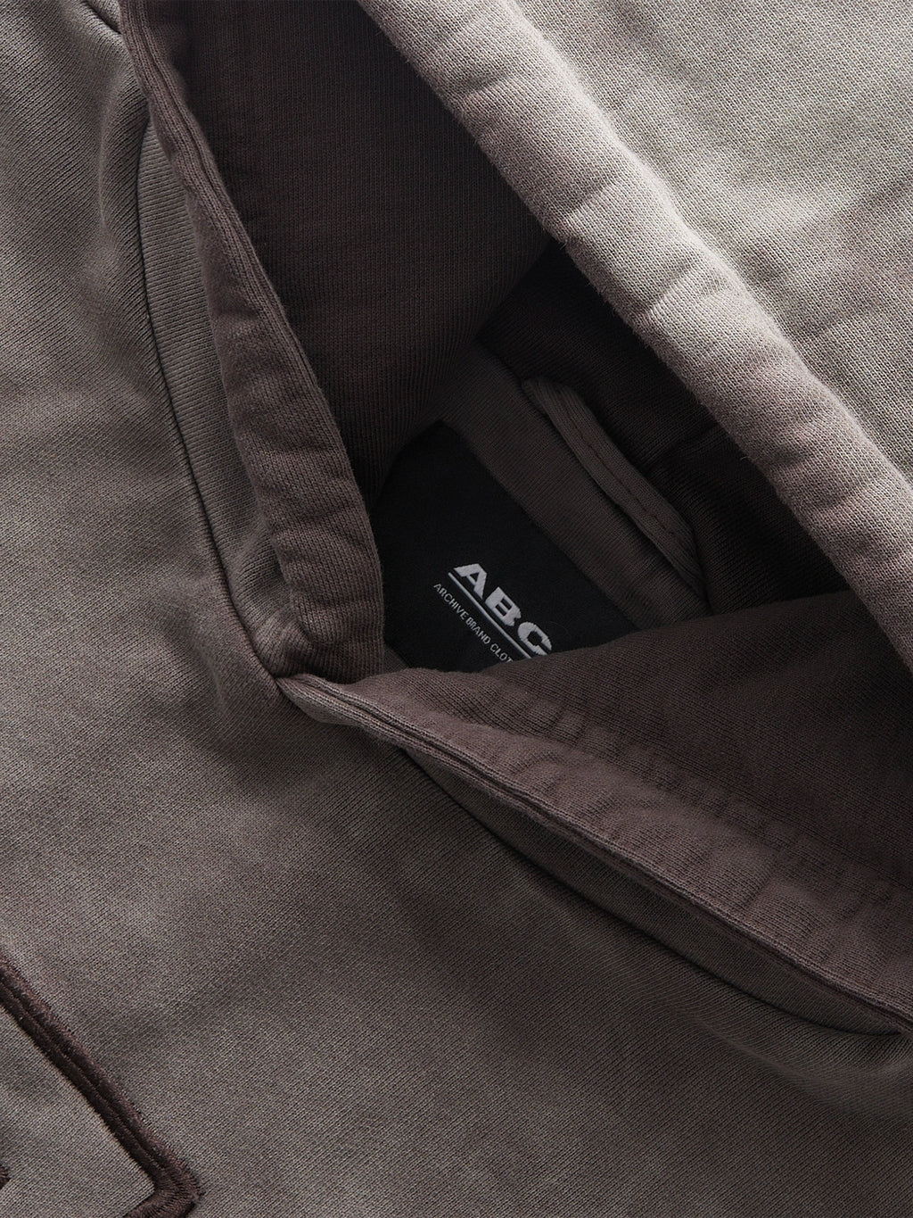 DOUBLE SKIN HOODIE SEO BROWN