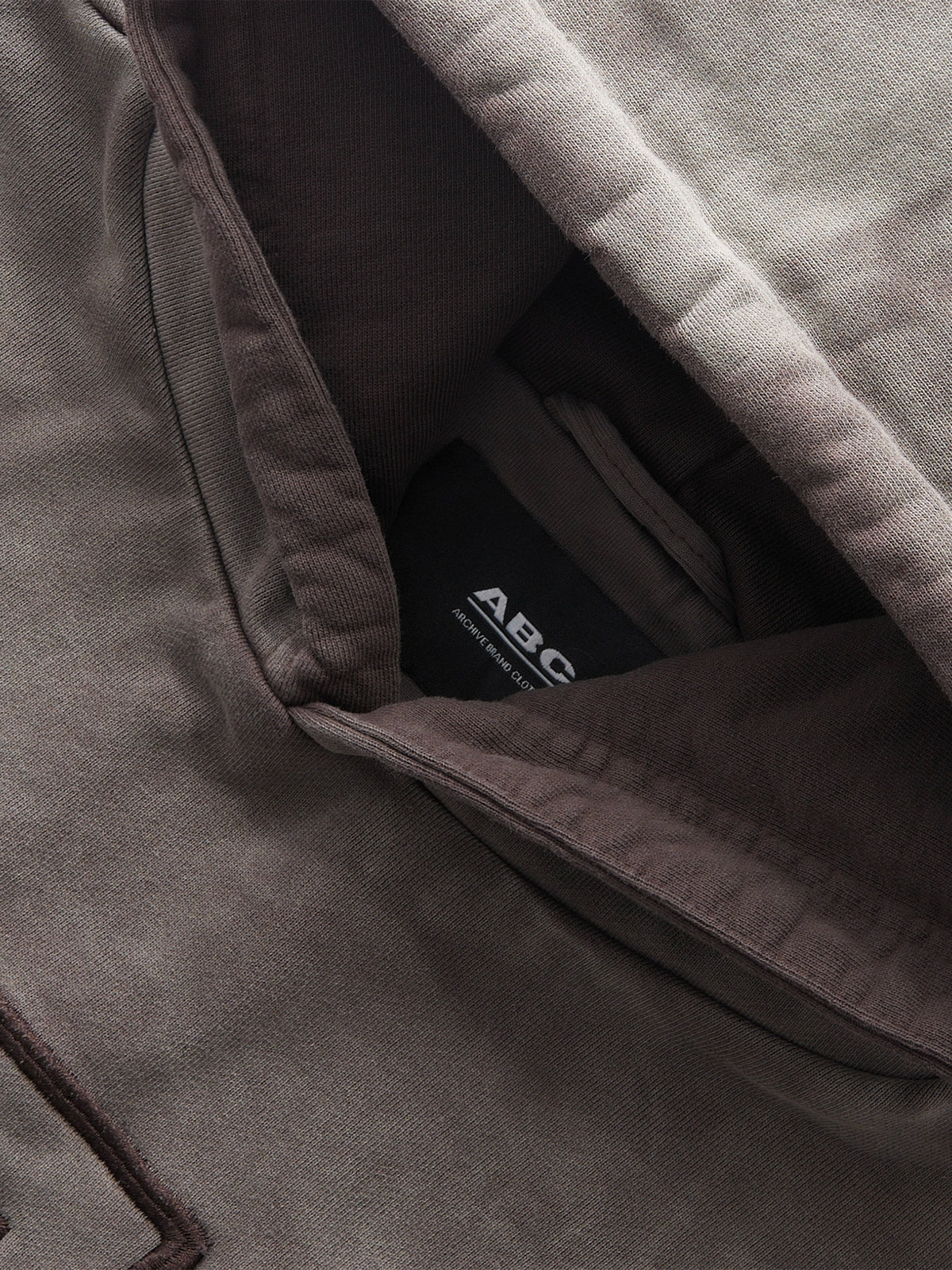 DOUBLE SKIN HOODIE SEO BROWN