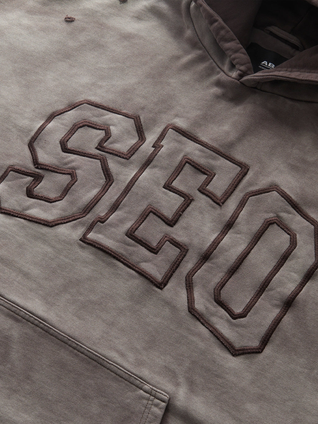 DOUBLE SKIN HOODIE SEO BROWN