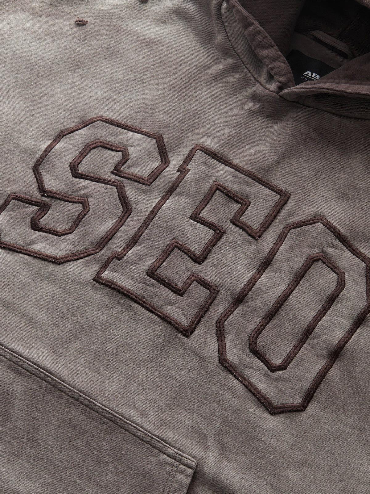 DOUBLE SKIN HOODIE SEO BROWN