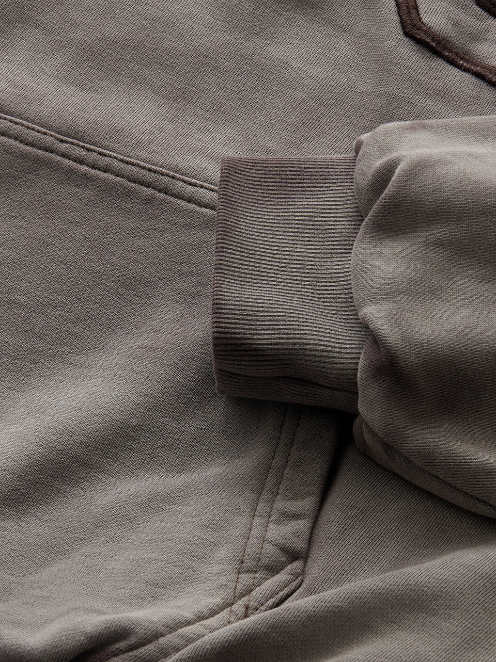 DOUBLE SKIN HOODIE SEO BROWN