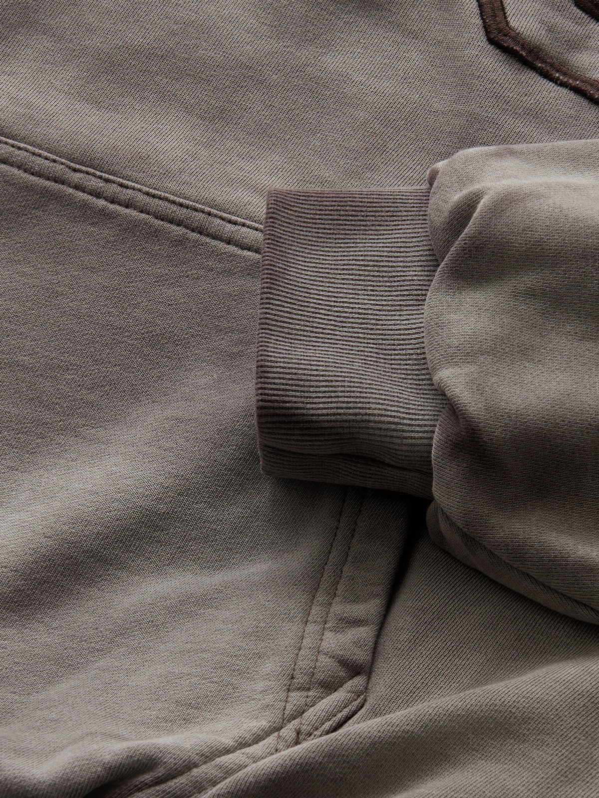 DOUBLE SKIN HOODIE SEO BROWN