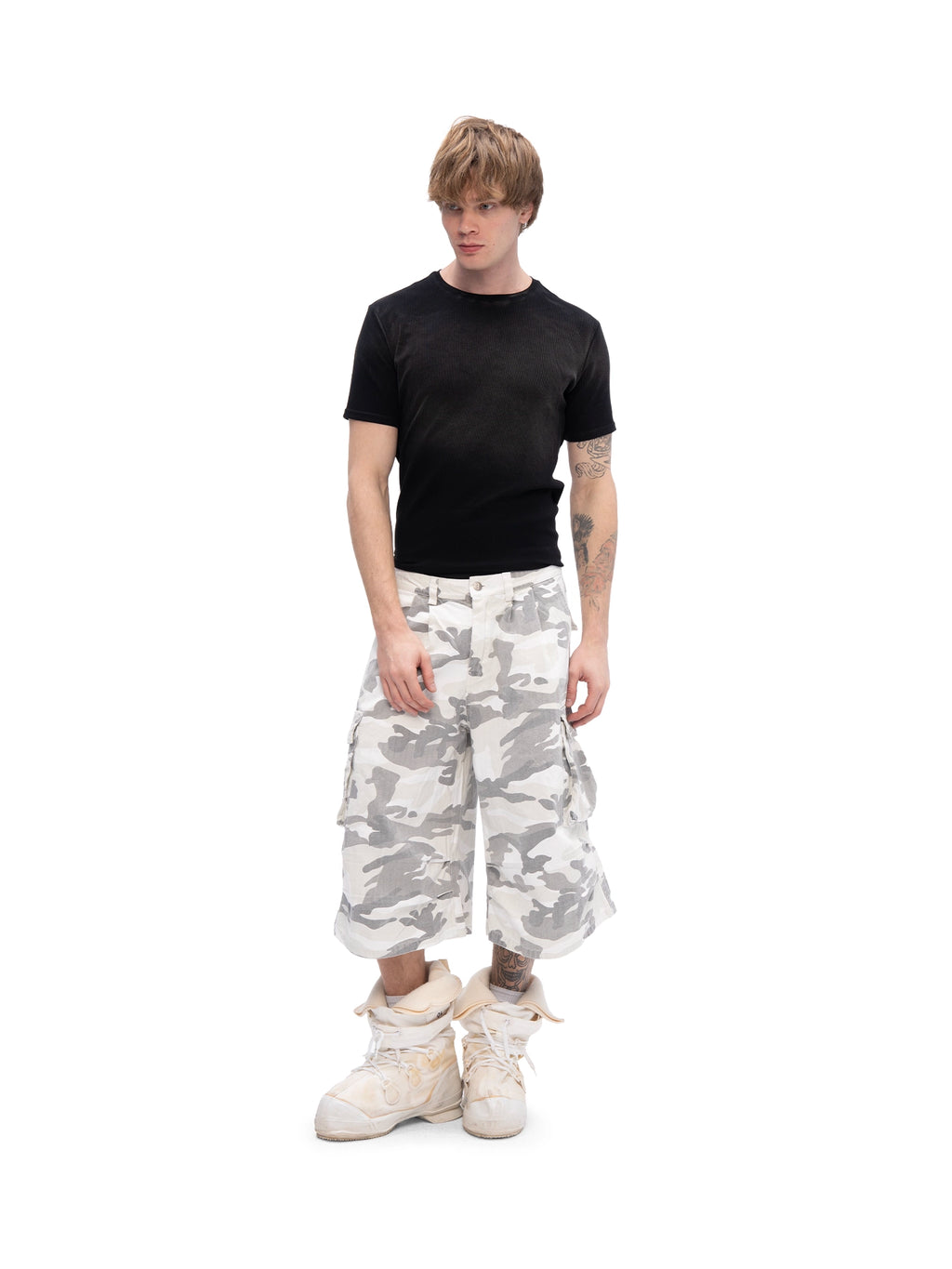 CARGO SHORTS SNOW CAMO