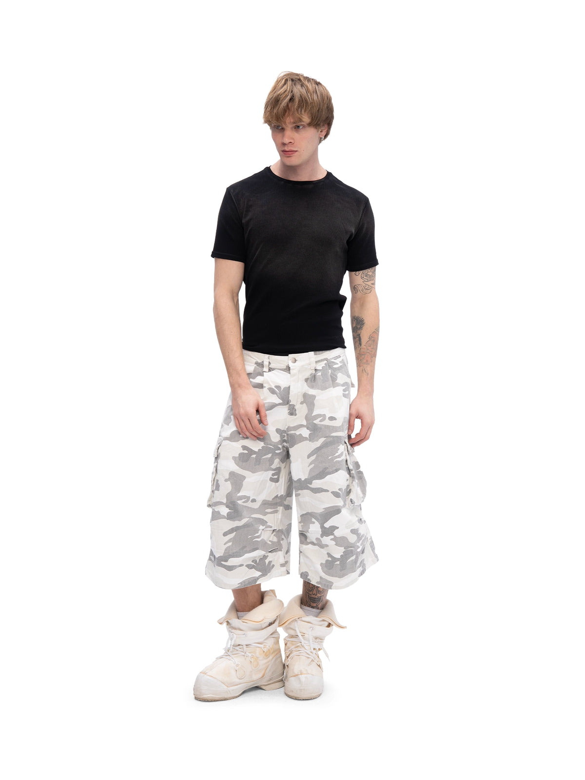CARGO SHORTS SNOW CAMO