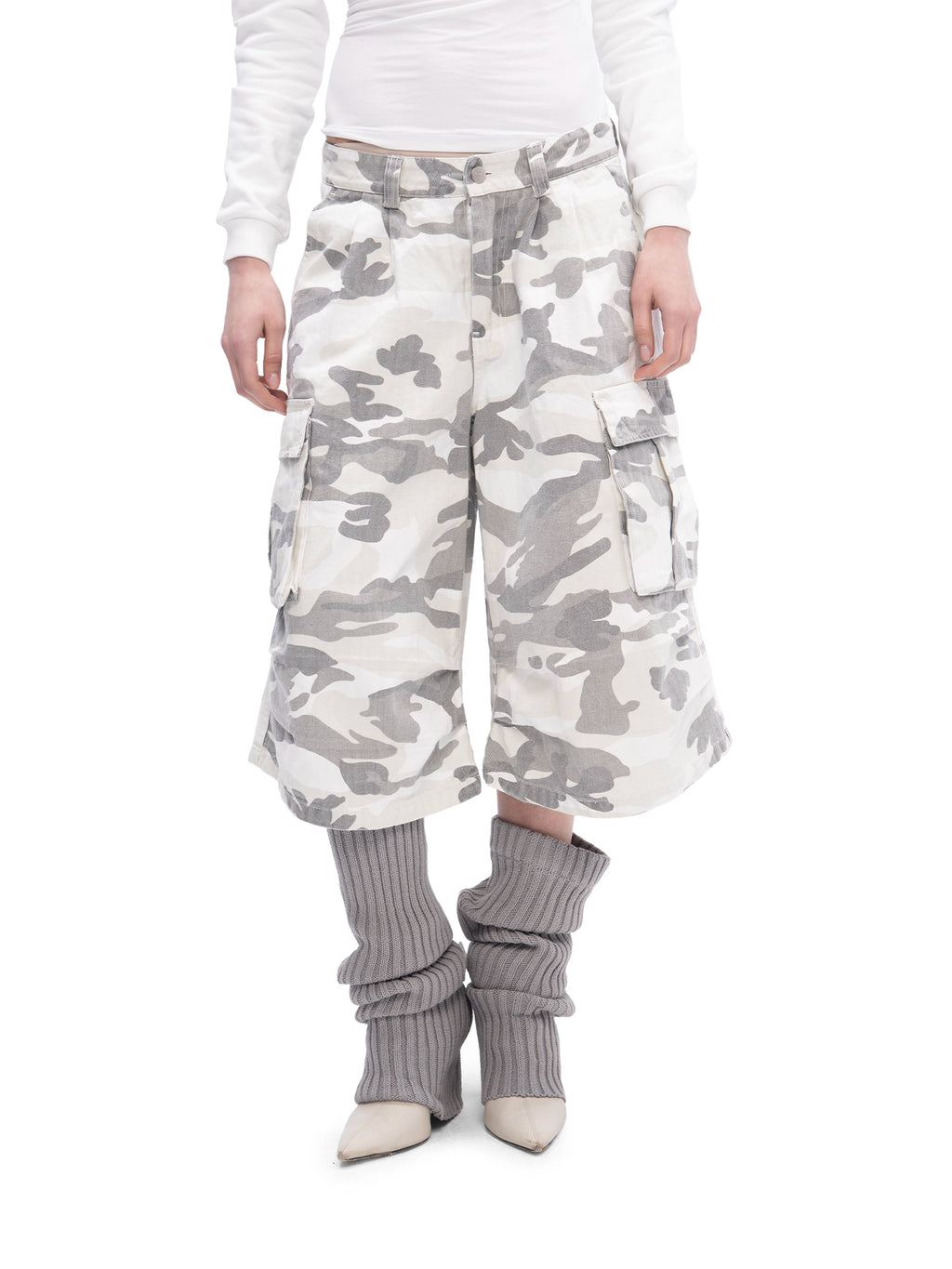 CARGO SHORTS SNOW CAMO