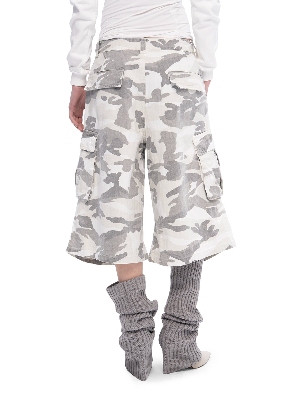 CARGO SHORTS SNOW CAMO