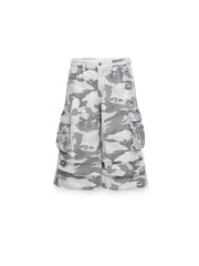 CARGO SHORTS SNOW CAMO