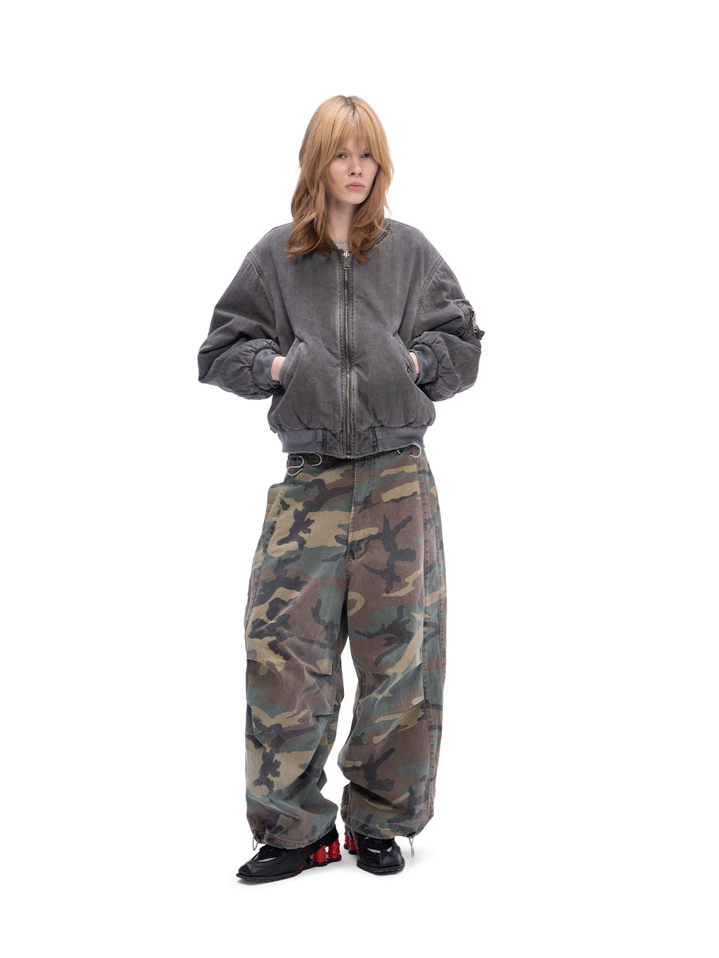 DOUBLE-SIDED BOMBER GREY