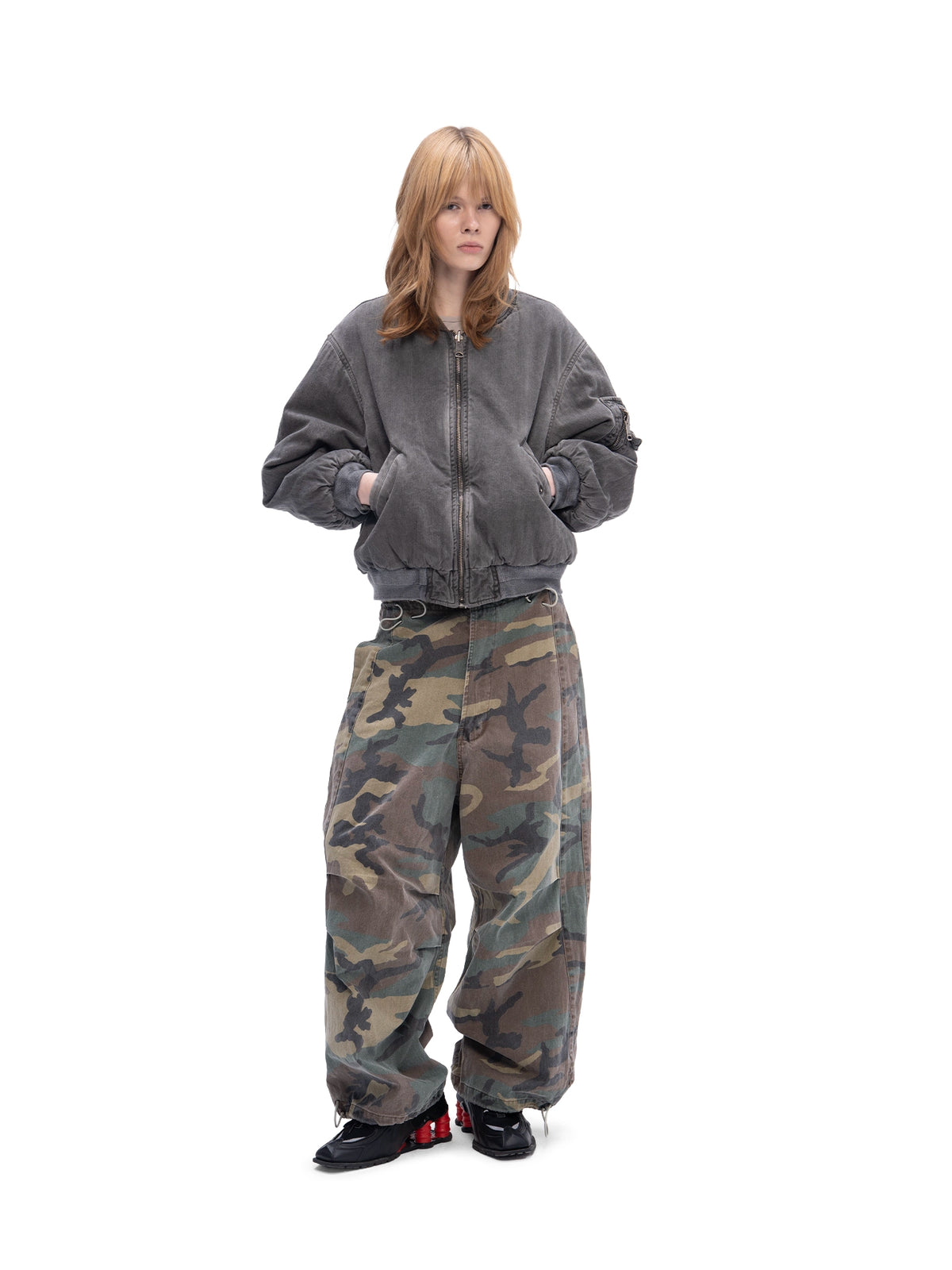 DOUBLE-SIDED BOMBER GREY