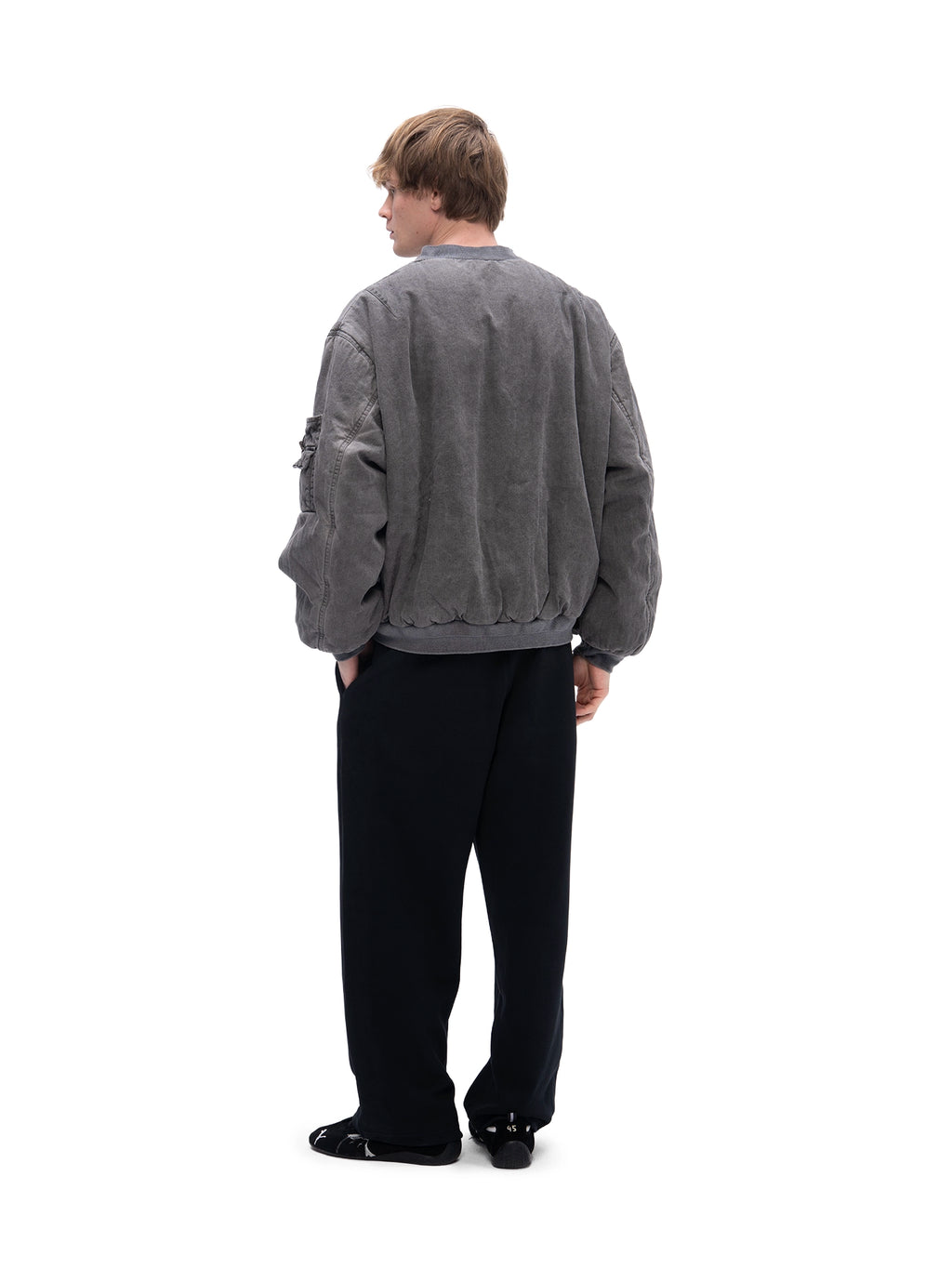 DOUBLE-SIDED BOMBER GREY