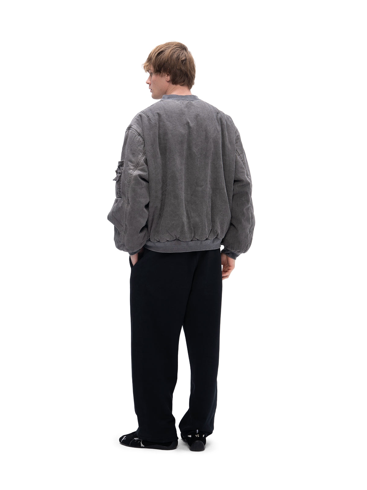DOUBLE-SIDED BOMBER GREY