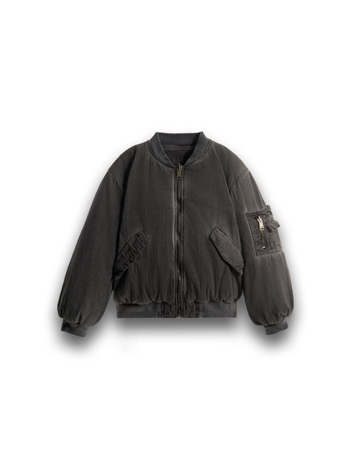 DOUBLE-SIDED BOMBER GREY