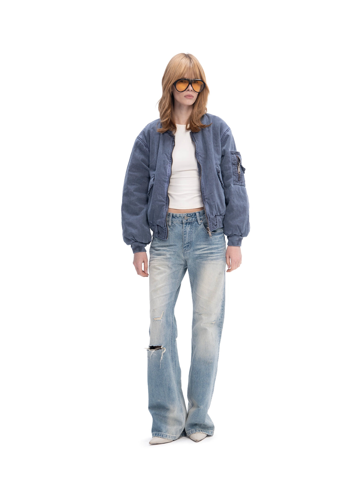 DOUBLE-SIDED BOMBER BLUE
