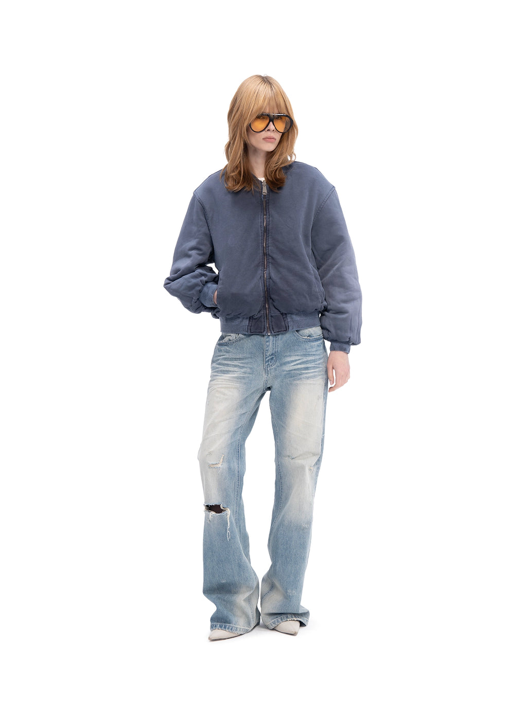 DOUBLE-SIDED BOMBER BLUE