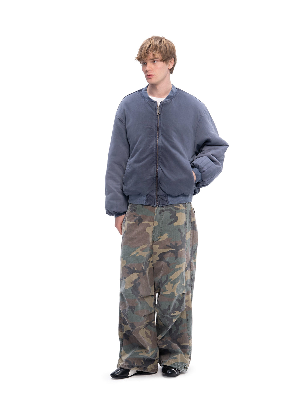 DOUBLE-SIDED BOMBER BLUE