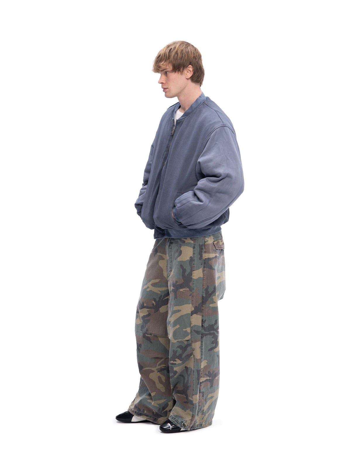DOUBLE-SIDED BOMBER BLUE