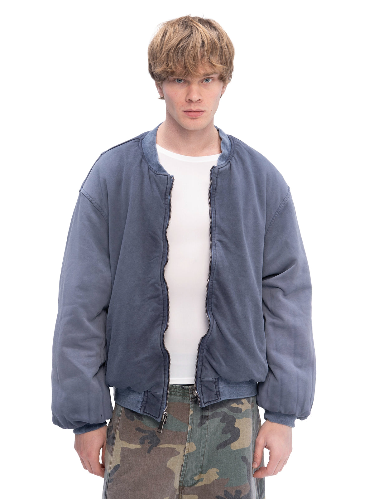 DOUBLE-SIDED BOMBER BLUE