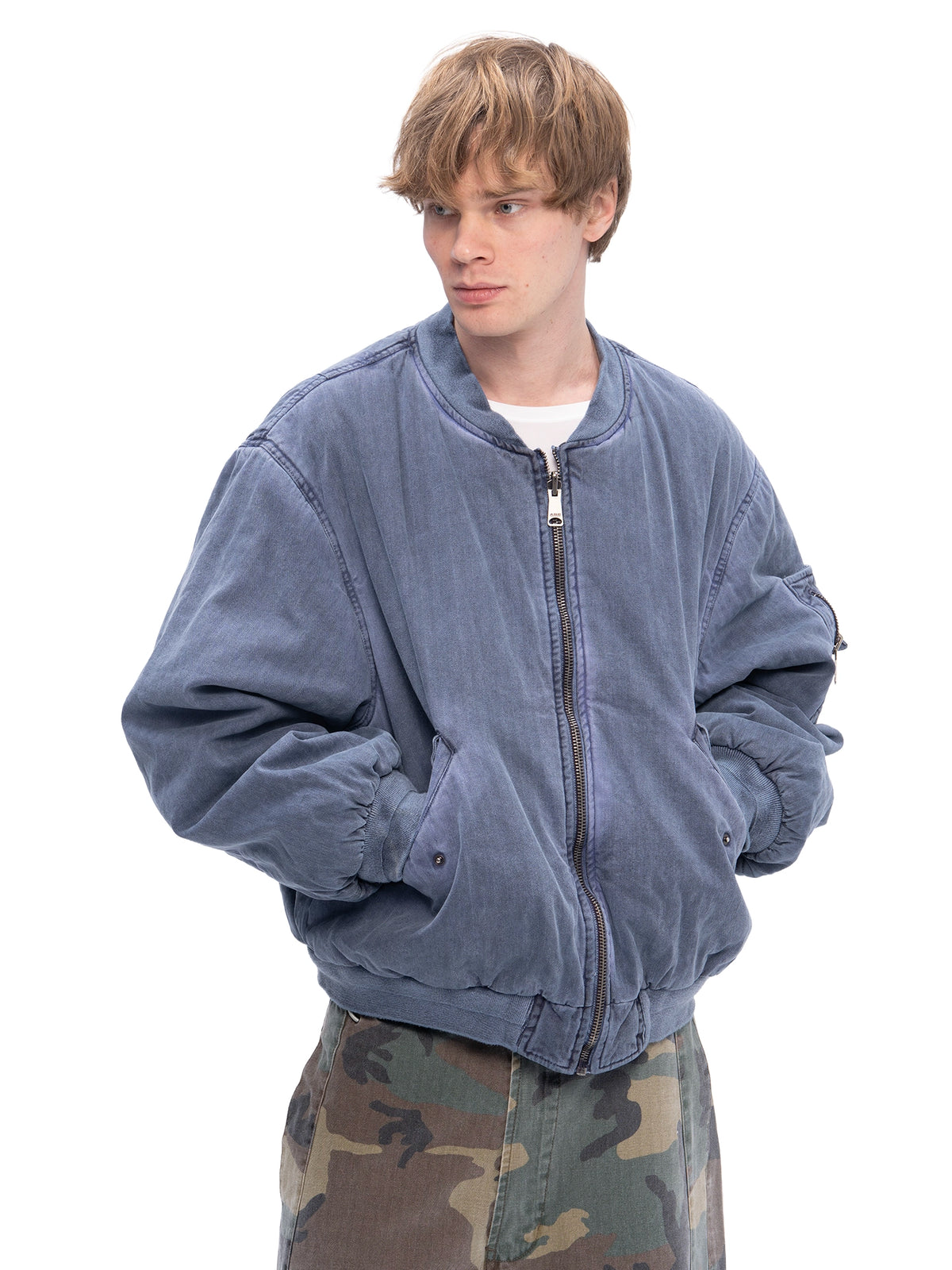 DOUBLE-SIDED BOMBER BLUE