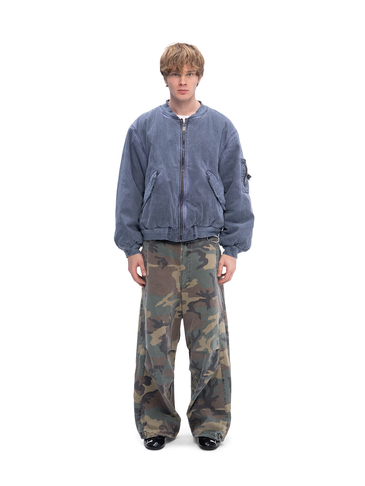 DOUBLE-SIDED BOMBER BLUE
