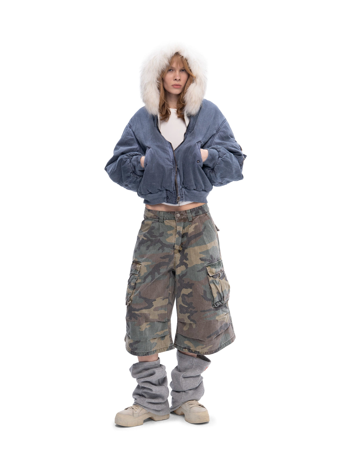 DOUBLE-SIDED BOMBER BLUE